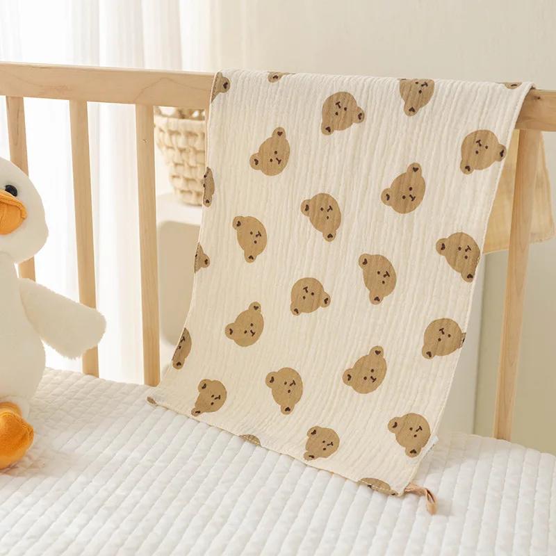 

Cotton Muslin Baby Face Towels Long Burp Cloth for Newborn 4Layers of Gauze Children s Towel Kindergarten Hand Towels Baby Items 25*50cm