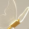 Acrylic Butterfly Chandelier Lamp LED Hanging Ceiling Light Lighting Fixtures Teahouse Living Room
