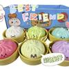 Nieuwe Knödel Druk Knödel Squishies Schattig Kleurrijk Broodje Speelgoed Langzaam Rijzend Stressverlichting Fidget Speelgoed voor Volwassenen Angstverlichtend Cadeau