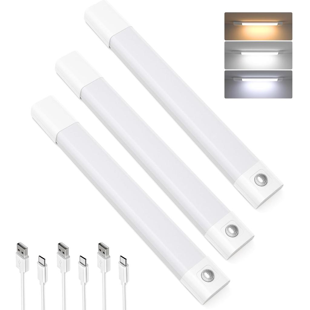 KEEBRIGHT Jinkan Teacher Indoor Sensor 30cm LED Bar 3 Color Stepless Easy No Wiring High Sensitivity Energy Saving Light, Light, Rechargeable, Light,