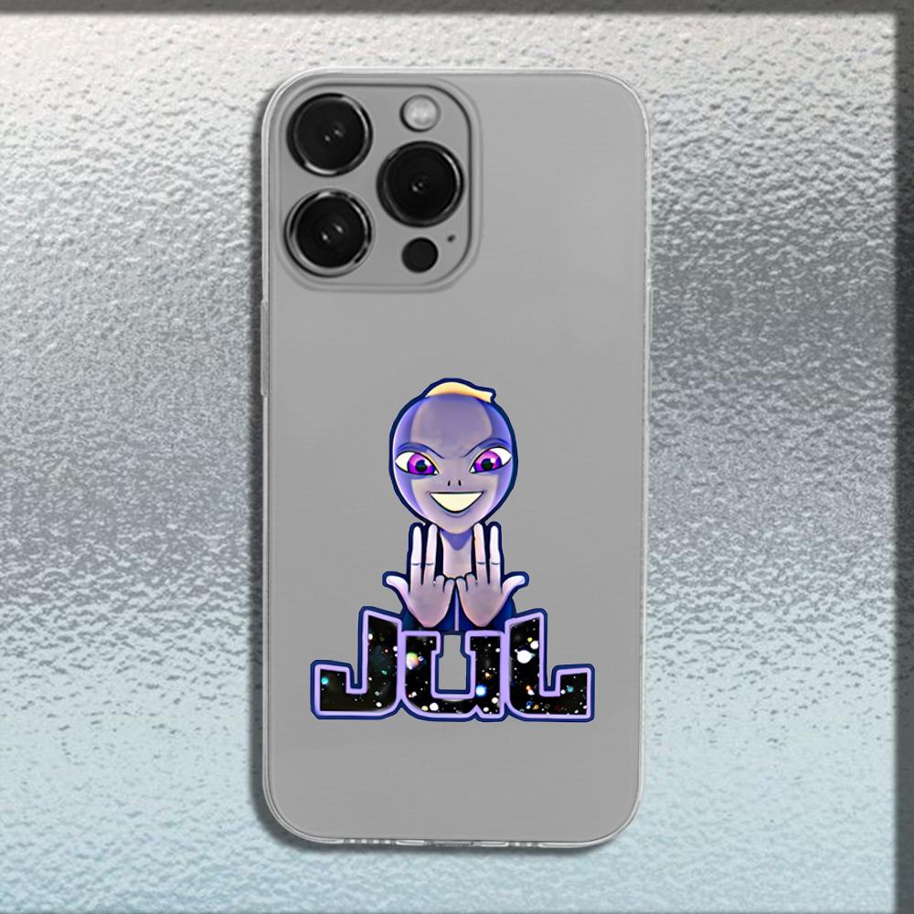 

Rapper J-JUL Phone Case For iPhone 16,15,14,13,12,11 Plus,Pro,Max,XR,XS,X,Plus,SE,Mini Transparent Soft Cover iPhone12