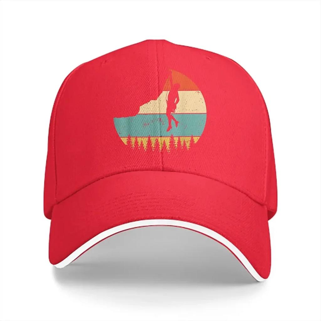 Lezecká retro západ slunce kšiltovka Unisex klobouky Dámské ochrana proti slunci Snapback Lezecké kšiltovky