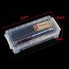 Transparent Pencil Case Plastic Multi Functional Sketch Art Box Large Capacity Double Ear Buckle Art Stationery Box