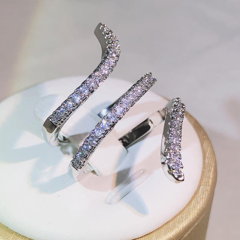 Multi-Storey Entanglement Rings for Women Jewelry Finger Ring Ladies  Silver Big Rings for Women Ladies Fashion Vintage Ring