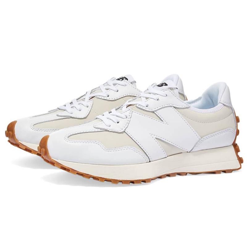 New Balance 327 White Moonbeam Gum Women's Sneakers WS327LA