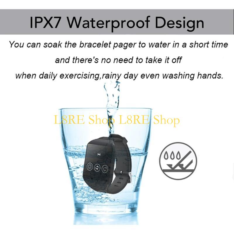 L8RE Nurse Call Button Waterproof Wrist Alarm Watch Multifunctional Calling Bells