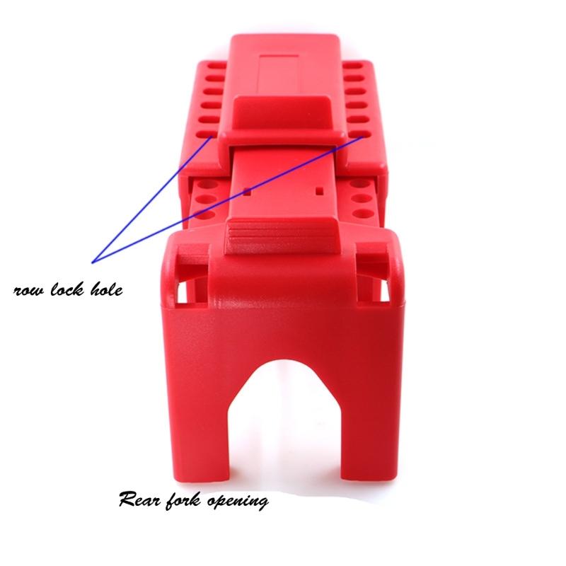 Adjustable Valves Lock Out Set Accessory with 1/2Inch to 4.25Inch Pipe Size Sturdy Plastic Construction 2Pcs Set