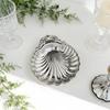 Vintage Dessert Plate Silver Color Shell Shaped Dish Minimalist Jewelry Storage Tray Photo Props