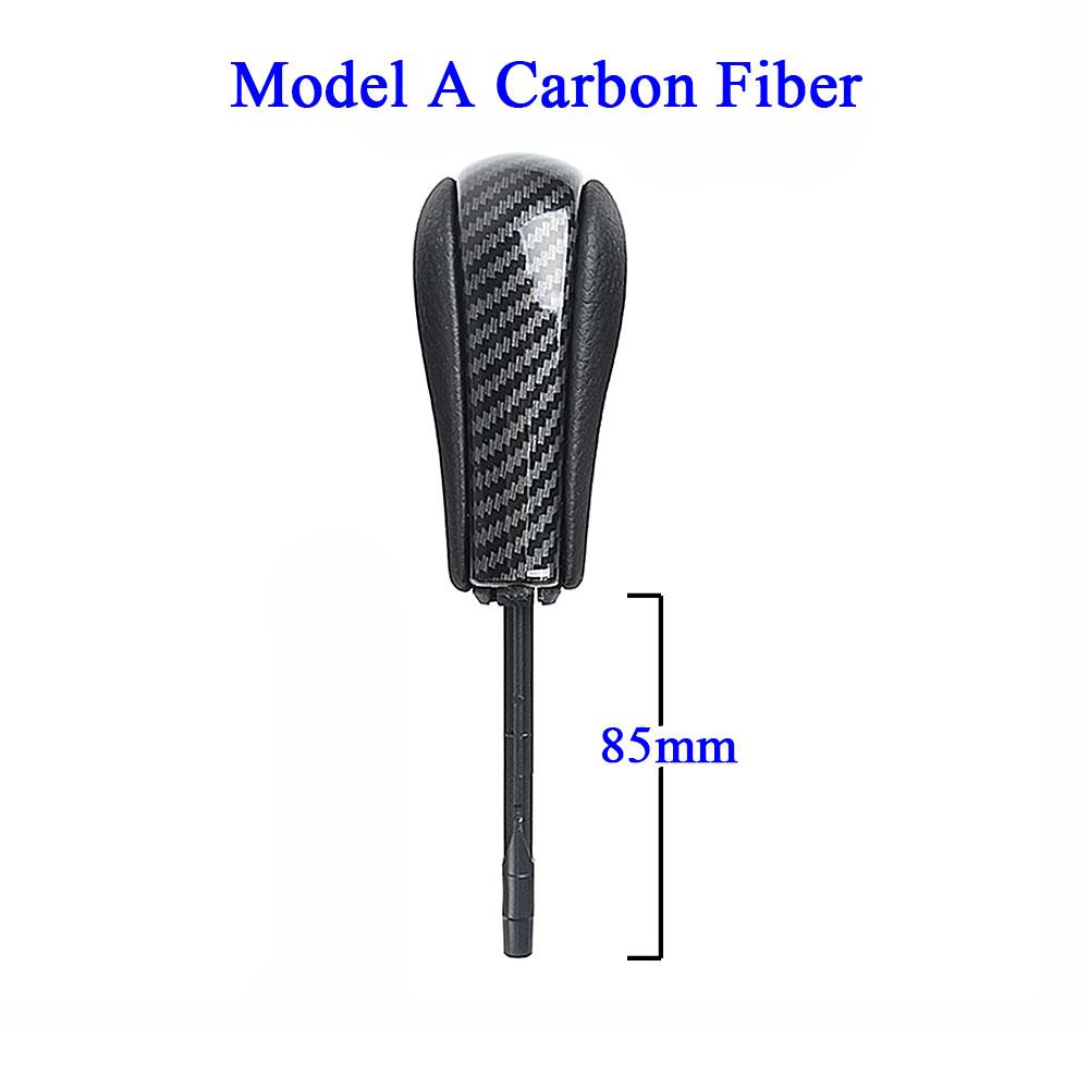 3 Colori Auto Auto Nero Fibra di Carbonio Pomello Leva Cambio Ricambio Per BMW 1 3 5 7 X3 X5 Z3 Z4 E81 E82 E85 E90 E91