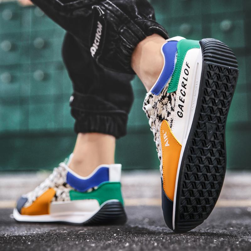 Neue Retro-Druck Freizeitschuhe Studentensport Laufen weiche Sohle leichtgewicht Forrest Gump Low-Top Trend Board Schuhe