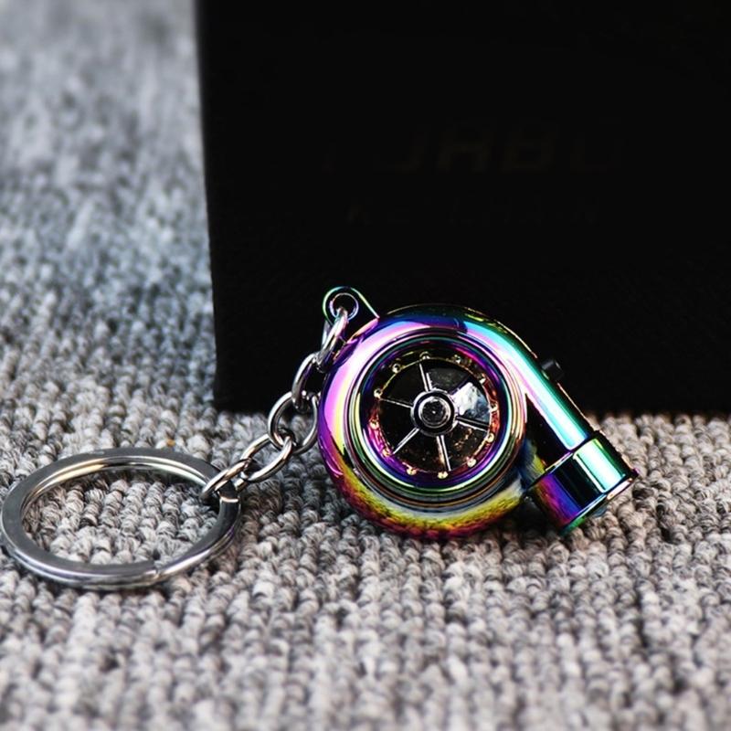 Metal Turbines Keychain Offering LED Illuminations Stylish Key Pendant Suitable for Camping and Nighttime Activities