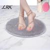 Silicone Foot Scrubber Mat with Anti-Slip Suction Cups, Ultra Soft Bristles Bath Bristle Brush, Wall Mounted Cleaner for Deep Cleaning And Massage