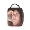 Drachenlord Meme Poster Rainer Winkler Lunch Bag For Child Print Lunch Box Casual Picnic Cooler Bag Convenient Tote Food Bags