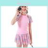 Costume da bagno per bambina in tessuto poliestere per sport acquatici e giochi in piscina