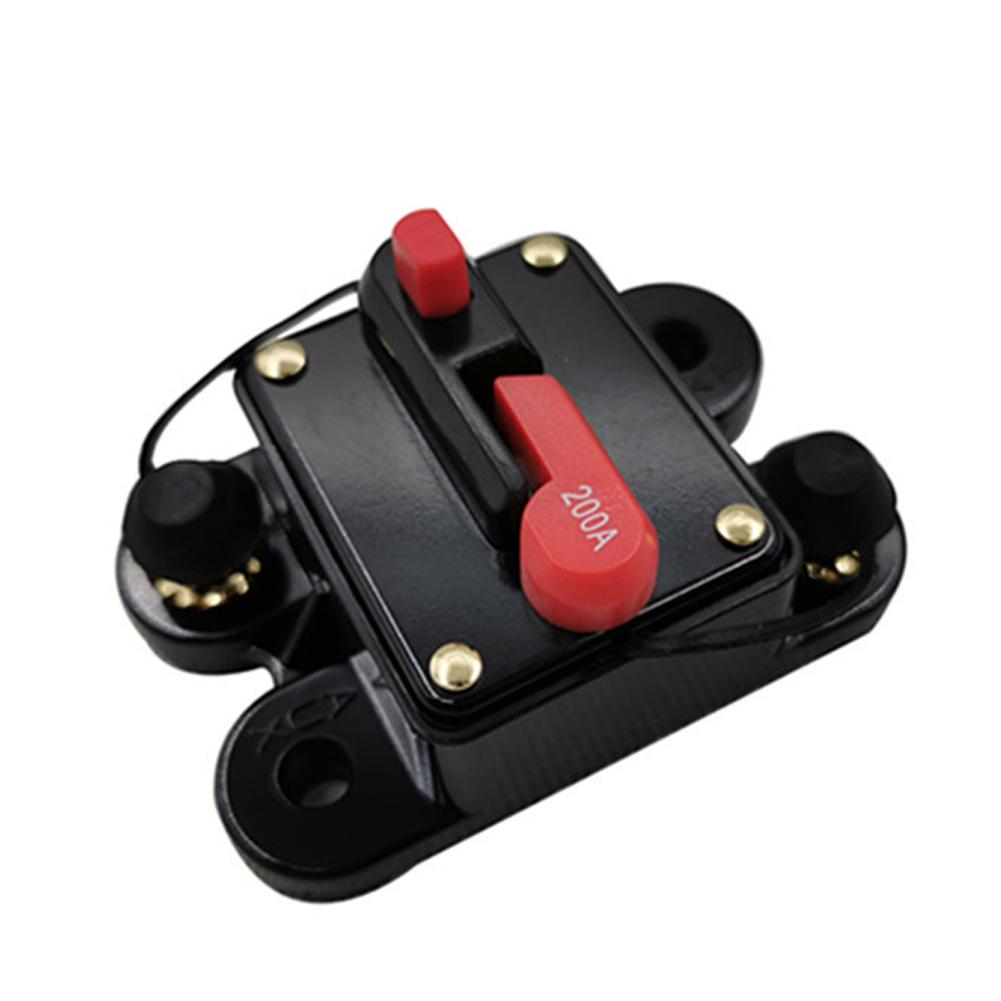 12V-48V Car Fuse Circuit Breaker Auto Reset Car Boat Resettable Fuse 40A 50A 60A 80A 100A 150A 200A 250A 300A for Audio System