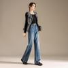 RAIN.CUN Women's 2024 High-Waist Straight-Leg Jeans