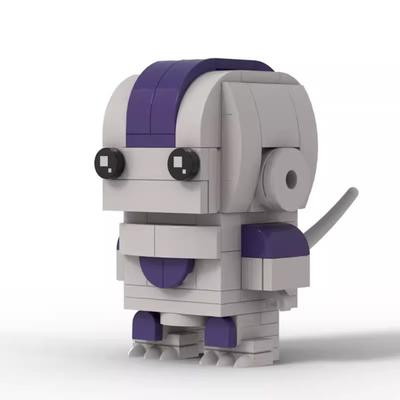 -81493 Three-Dimensional Square Head Boy Compatible With Dragon Ball Friesa Children'S Assembled Building Block Model Gift