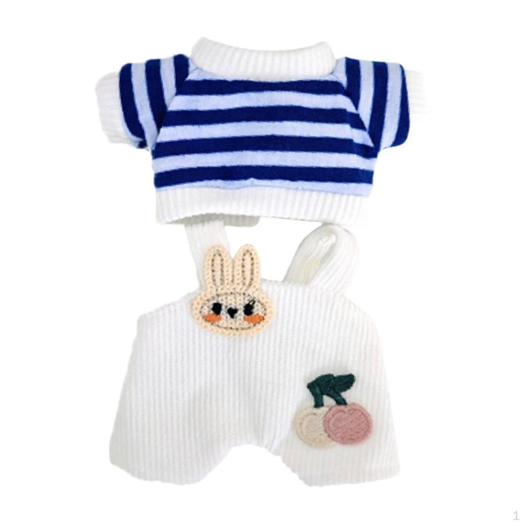 2 Pieces Mini 6 inch Doll Clothes Pants Outifits Christmas Birthday Gift Adorable Romper