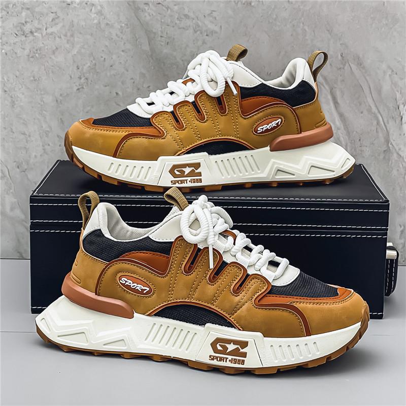 Fashion Sneakers Men's Shoes Vulcanized Platform Sneakers Men Street Style Walking Vulcanized Casual Shoes Men Green