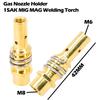 MIG/MAG Welding Torch Gas Nozzle Holder 15AK with Nozzle Spring Contact Tip Holder Compatible with MB 15AK Welding