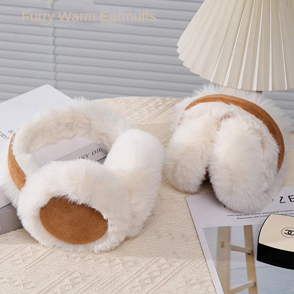 Warm Plush Ear Muffs Foldable Thicken Earflap Fashion Ear Cover  Winter
