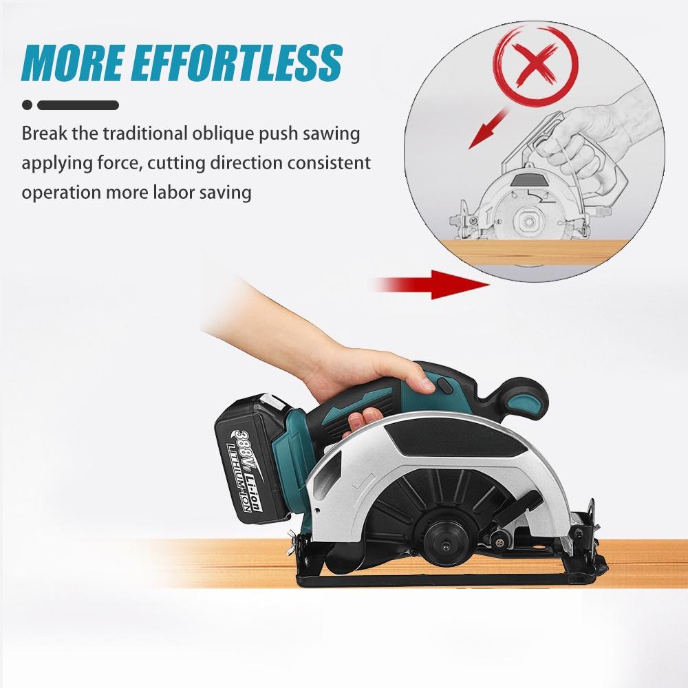 7inches 388VF 180mm Cordless Circular Saw Versatile for Woodworking Cutting  18V 22900mAh