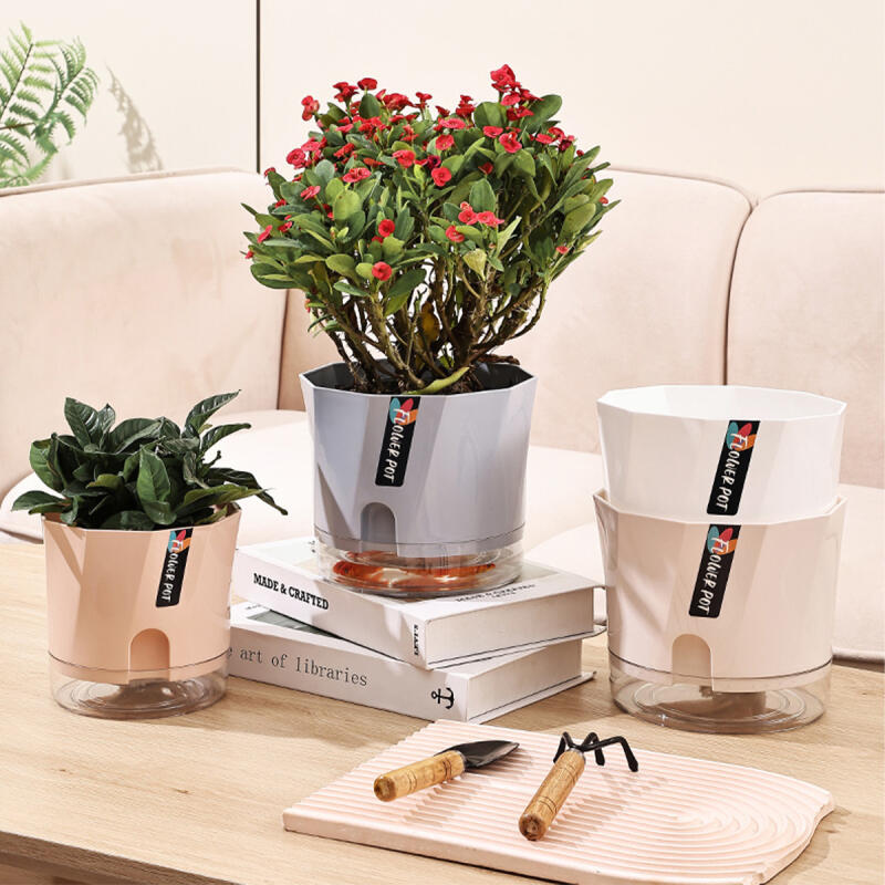 1 buc. Ghiveci de flori din plastic leneș Mini ghivece pentru plante Coșuri cu udare automată Ghiveci de flori din plastic Decorații florale Decor pentru casă Grădină Birou