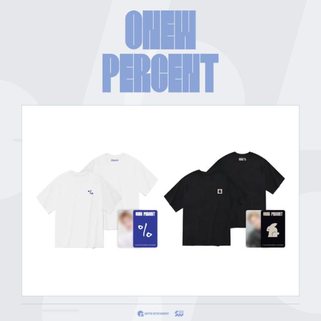 

Предзаказ Футболка ONEW POP-UP Store PERCENT White ver.