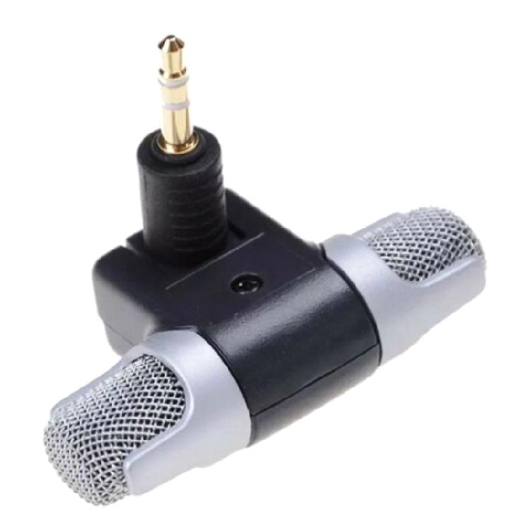Mini Stereo Microphone Dual Mic 3.5mm Mini Jack Condenser Microphone for PC