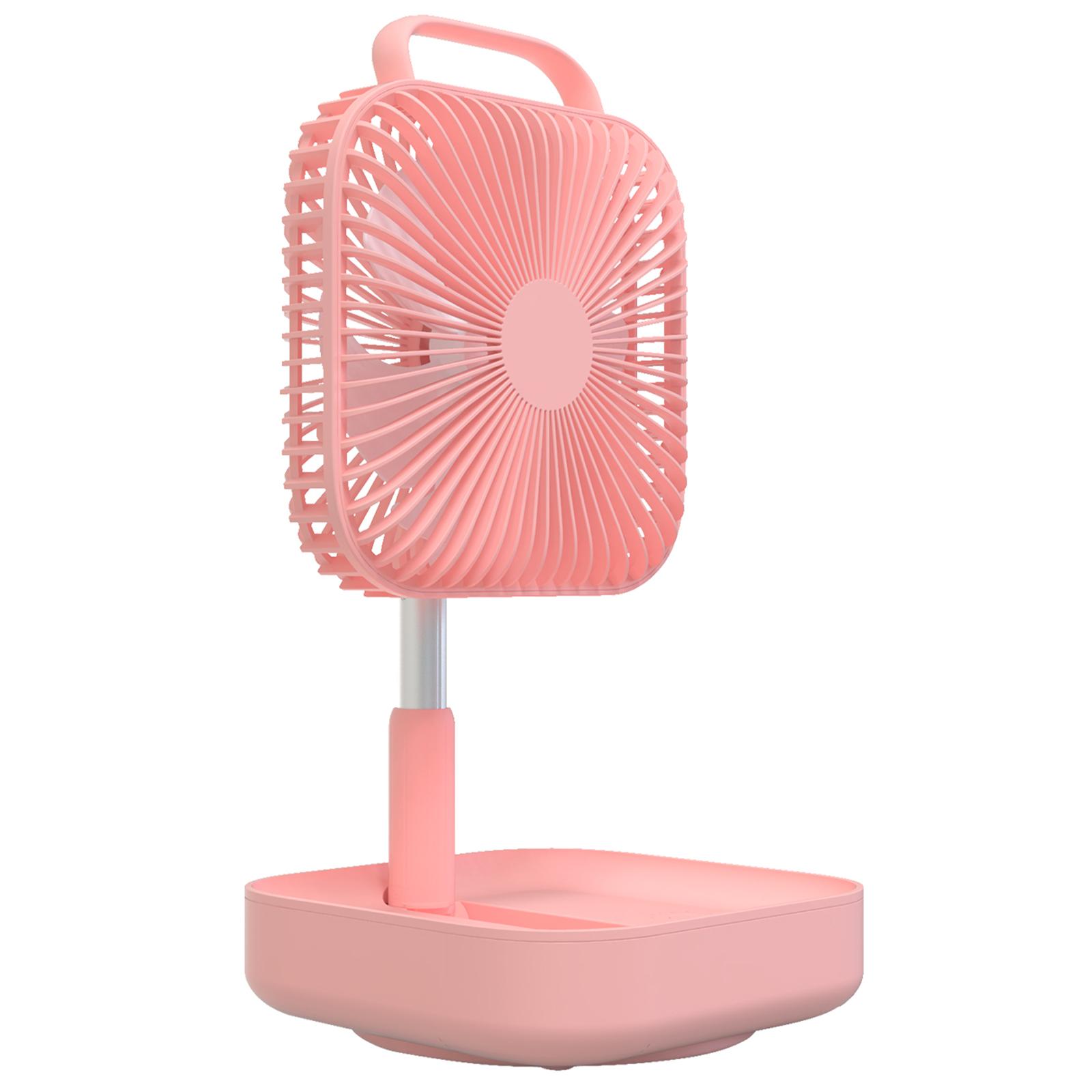 

BENWIS HA-FDF Mini Desktop Fan Foldable Retractable Summer Cooling Fan Pink