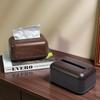 1Pc Retro Imitation Wood Tissue Box Living Room Paper Box Table Desktop Storage Bathroom Home Decoration Tissue Case