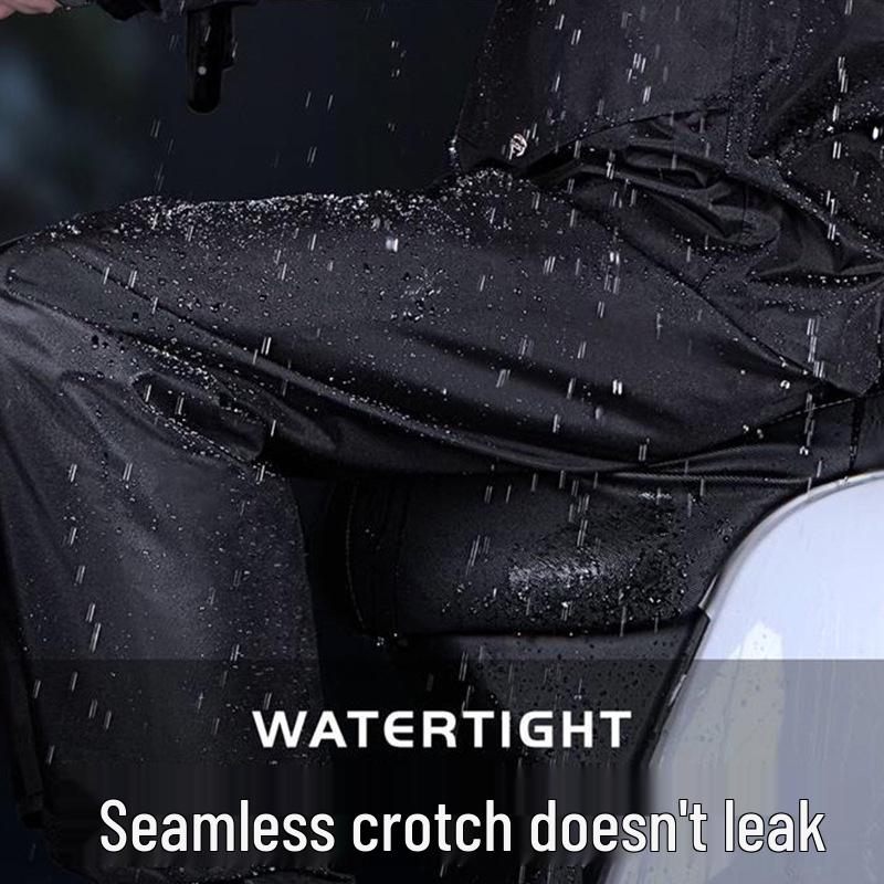 Men's Reflective Raincoat & Pants Set: Outdoor Anti-Heavy Rain Cycling/Motorcycle Protection, Split Style.