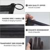 3Pcs Set Small Mesh Makeup Bag Travel Kit - Breathable Cosmetic Pouch with Zippers Portable Organizer