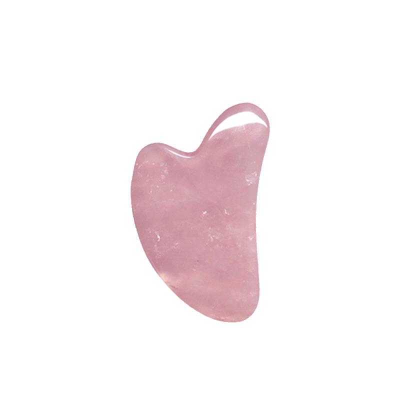 Rose Quartz Jade Gua Sha Board Acupuncture Massage Natural Face Lifting Stone Guasha Scraping Facial Gouache Pink Quartz Massage