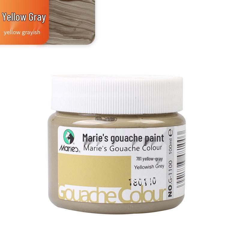 Mali Afwasbare Gouache Verf 100ml - Handgeschilderde Kleuren voor Kinderen en Studenten