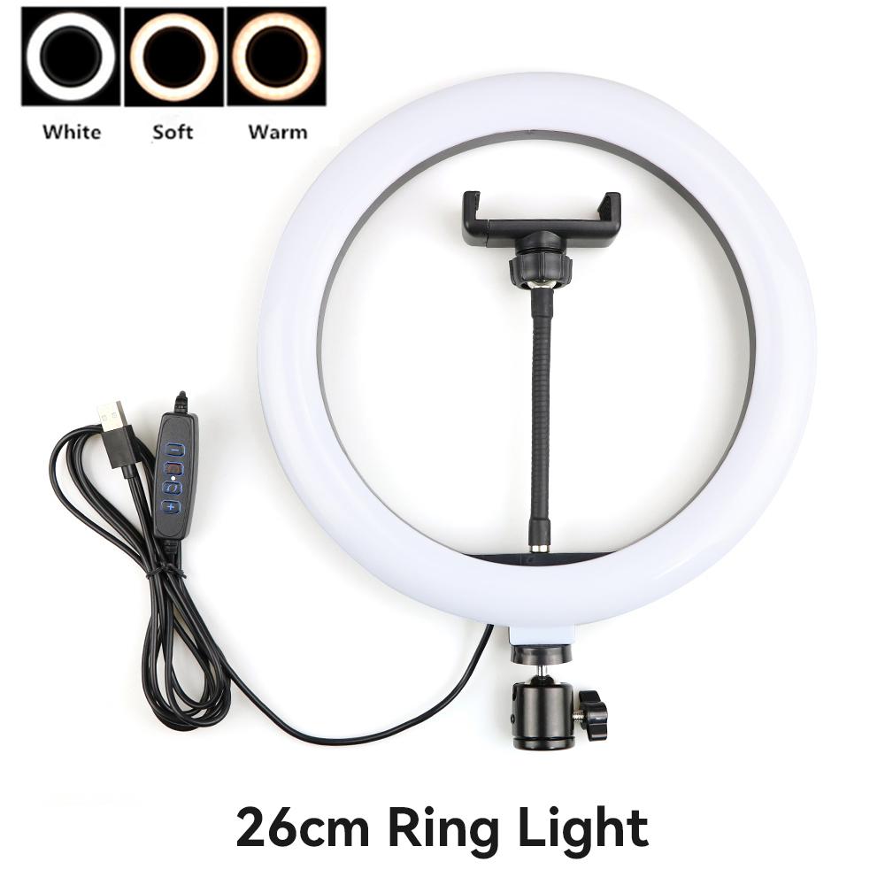 12inch RGB Led Ring Light With 0.5/1.6 Tripod Colorful 33/26cm Photographic Selfie Lighting For Youtube Live With Remote Control