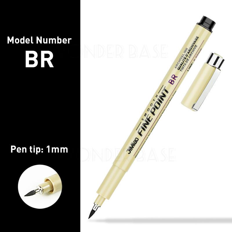 12 Nibs Pigment Liner Micron Ink Marker Pen for Manga Draw Sketching Needle Pen Hook Line Pen Sketch Stationery Set Art Supplies