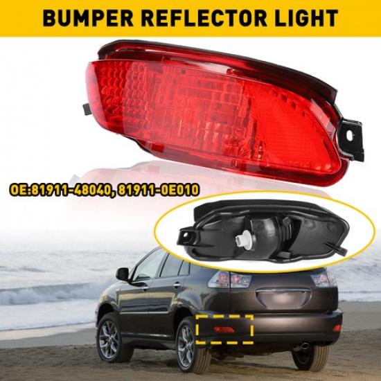 1 Правый отражатель заднего фонаря для Lexus RX330 2005 2004 2006 Задний бампер Красный Left