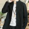 Men Cotton Linen Jackets Autumn Retro Chinese Style Kimono Cardigan