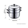 SUPOR 304 Edelstahl Doppelschicht Dampfgarer & Suppentopf