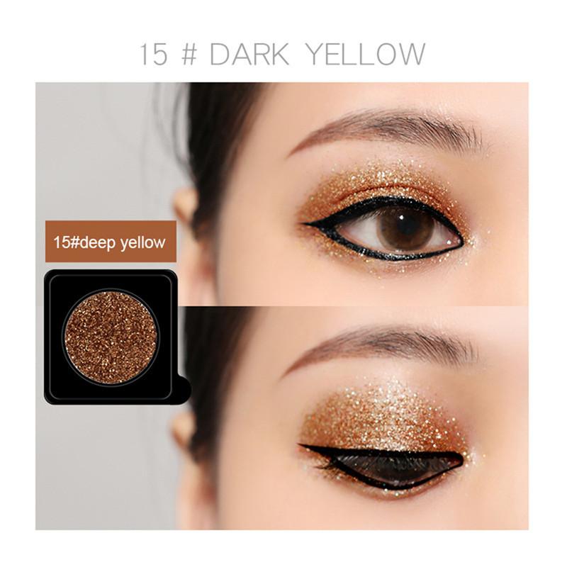 

16 цветов, блестящие тени для век, одноцветная вспышка, матовая жемчужная пудра, водонепроницаемые, долговечные тени для век, макияж