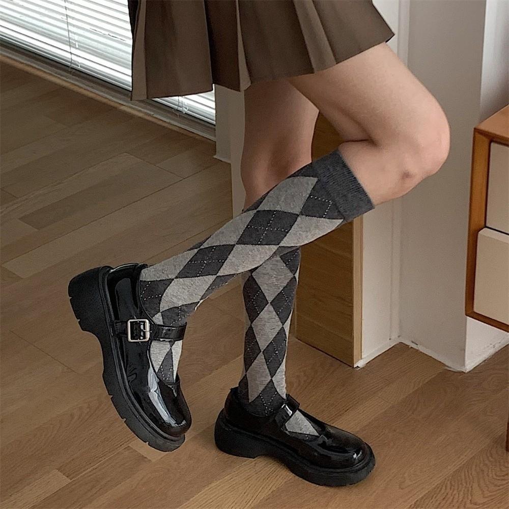Casual Women Stockings Retro Thigh High New Middle Tube Socks  Women