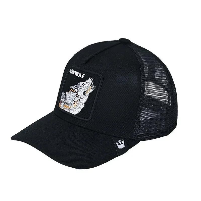 Șepci de baseball Bărbați, femei, șapcă snapback hip hop, cu animale de modă, broderie de vară, șapci de camioner din plasă respirabilă, îmbrăcăminte de stradă, os