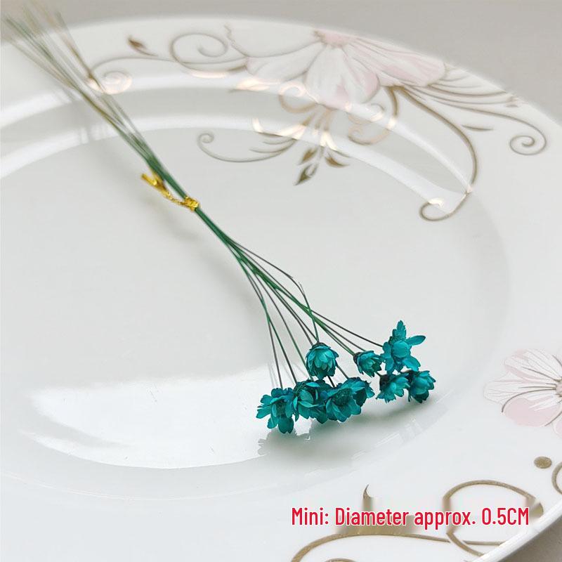 Blue Series Dried Flower DIY Kit: Hydrangea, Thousand-Layer Gold, Eucalyptus Leaf Souvenir Decoration