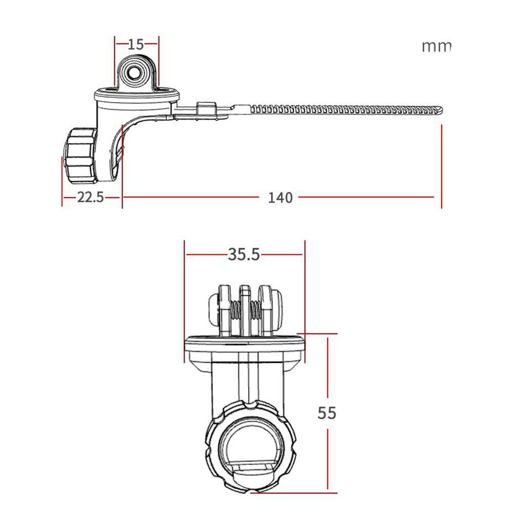 Otoyol Bisiklet Kamera Insta 360 İçin Karbon Fiber Standı