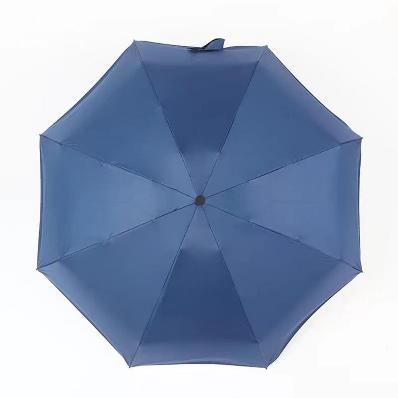 Automatic Light Umbrella Creative Umbrella Three-fold Portable Parasol Car Umbrella Led Light Uv Umbrellas Ten-bone Windproof