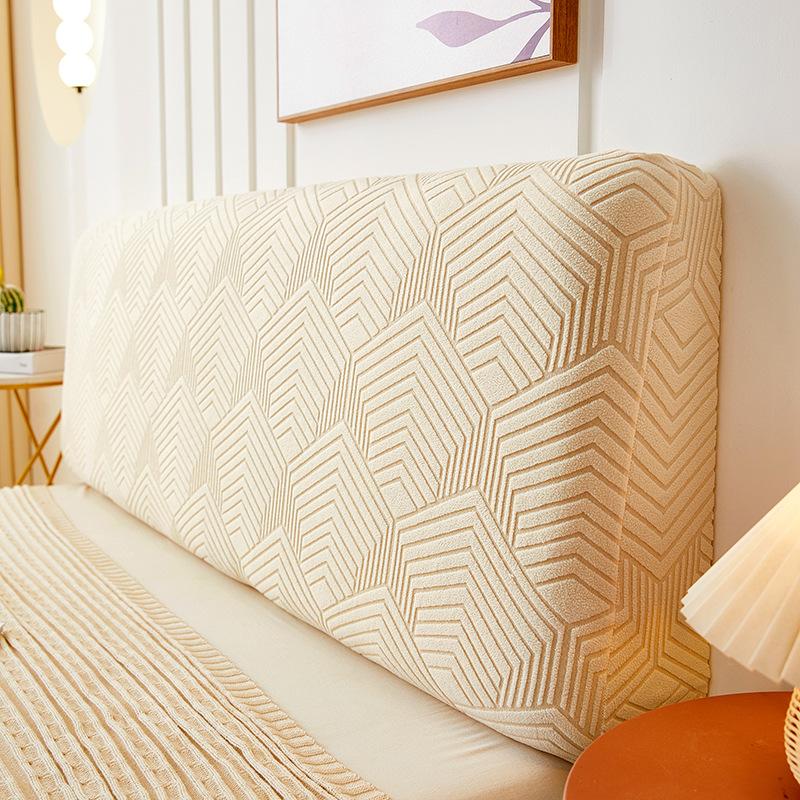 Headboard Cover Full Queen Cal King Stretch Soft Bed Headboard Slipcover Stretch Solid Color Dustproof Protector Cover Washable for  Bed Bedroom Decor