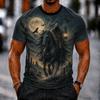 Halloween Men's Skull Bone T Shirt Short Sleeve 3D Print Crew Neck Gothic Street Dark Party  All Seasons Clothing