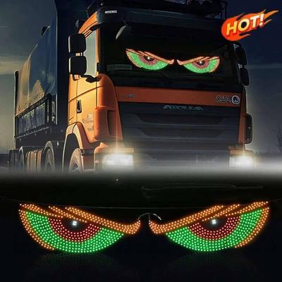 Display LED Flexível Para Carros Com Olhos Demoníacos Bking Animadosgeneral Motors Para-brisa Dianteiro e Traseiro Luz Dinâmica