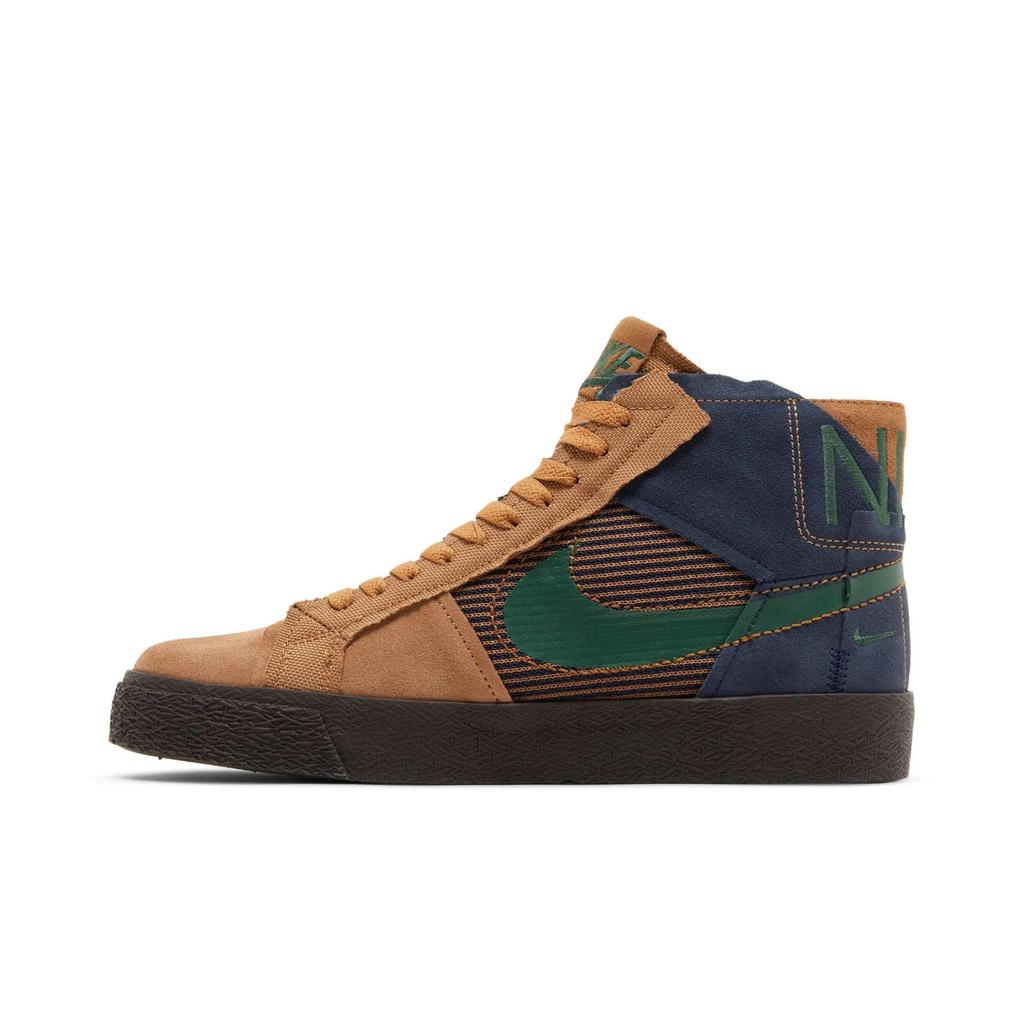 Nike Zoom Blazer Mid Premium SB 'Legend Dark Brown Obsidian' (Unisex) Legend Dark Brown / Obsidian / Light British Tan / Fir Skate Shoes